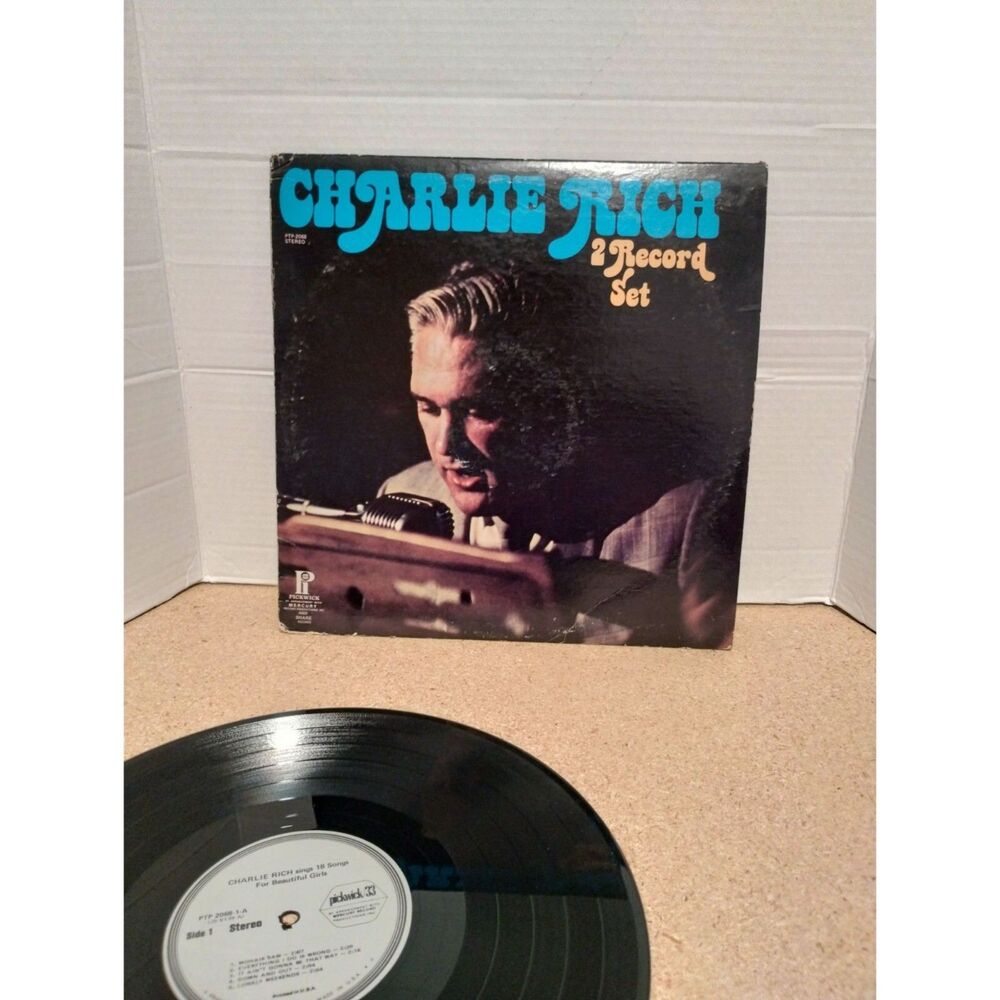 Charlie Rich 2 Record Set (18 Songs for Beautiful Girls) Pickwick PTP-2068 VG